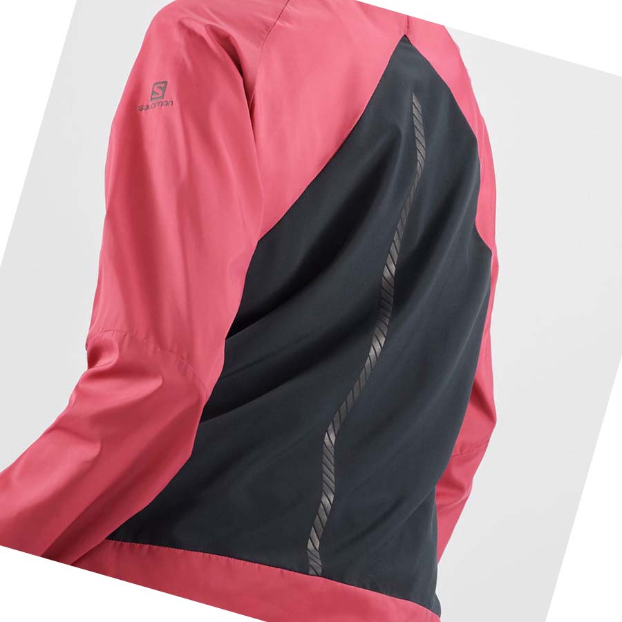 Chaquetas Salomon BONATTI CROSS WIND WINDBREAKERS Mujer Rojos | MX 2464KOR